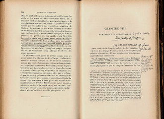 Tarde,G. Les lois de l'imitation with William James' copious notes and annotation