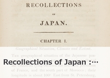 Recollections of Japan :…