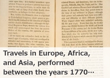 Travels in Europe, Africa, and Asia, performed between the years 1770…